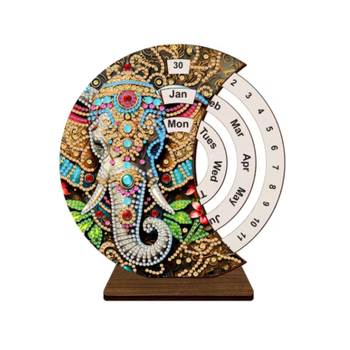 Diamond Painting Evighets Kalender Elefant