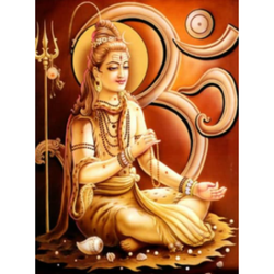 Diamanttavla Shiva (Runda) 40x50