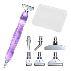 Diamond Painting Penna Resin Lila Glitter