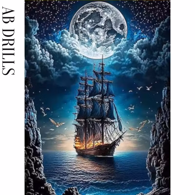 Diamanttavla AB Drills Moonship 40x50