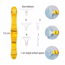 Diamond Painting Penna Resin Med Ändar Gul