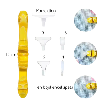 Diamond Painting Penna Resin Med Ändar Gul