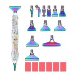 Diamond Painting Resin Penna Självlysande Vit (Color metalländar)