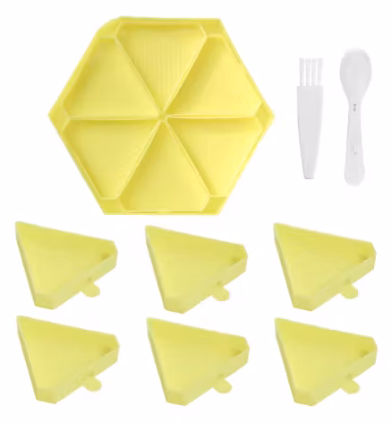 Diamond Painting Tråg 6-kantigt Gult