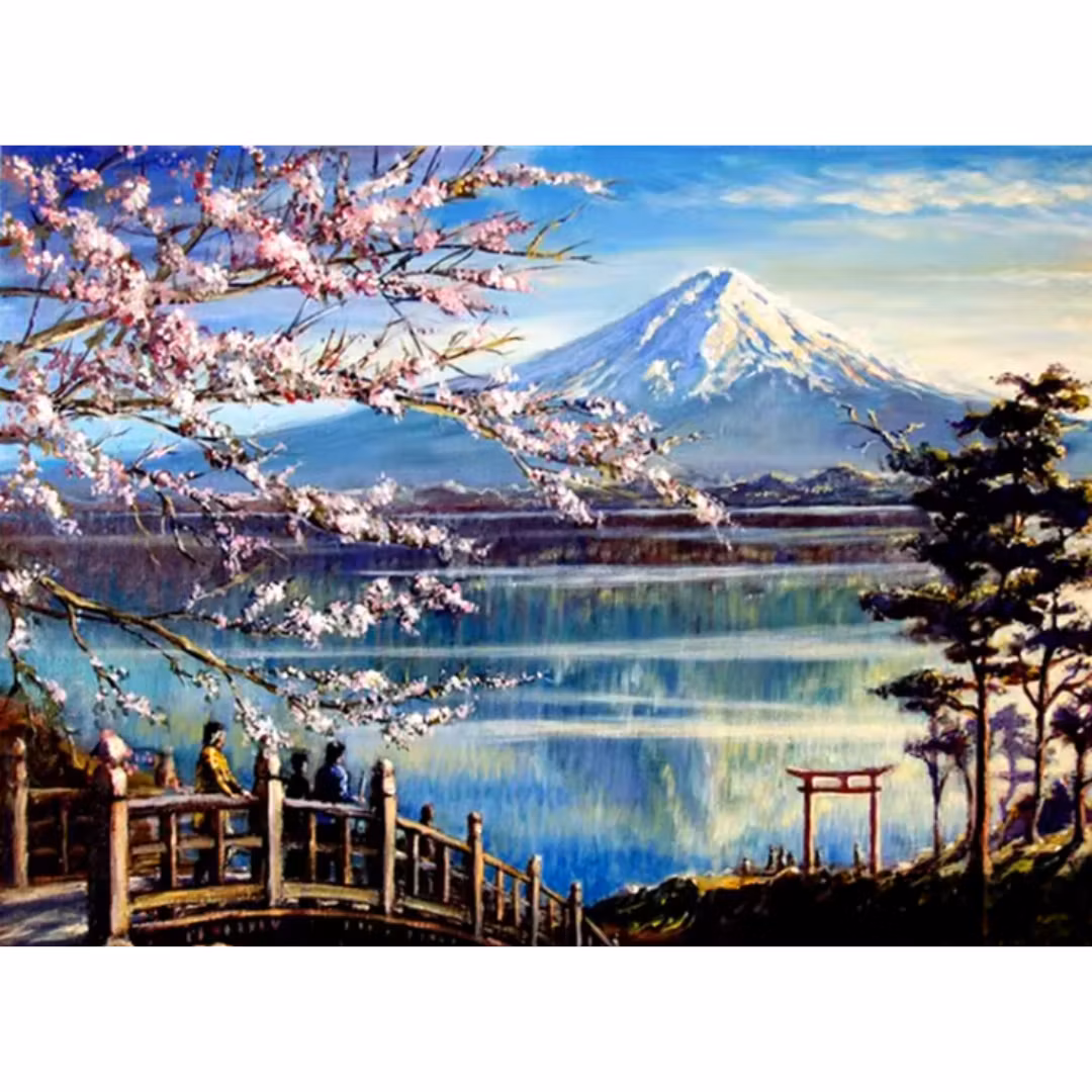 Diamanttavla Mount Fuji 40x50