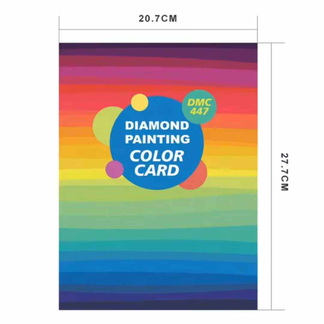 Diamond Painting Färgkarta / Color Cart 447 Färger
