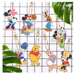 Diamond Painting Nyckelringar Disney 8-Pack 15 cm ( Inkl. kedja)