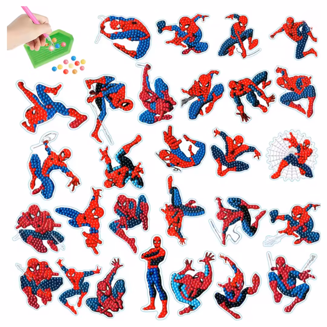 Diamond Painting Spiderman 28-Pack