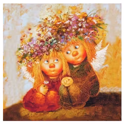 Diamanttavla Trollänglar Systrar 40x40