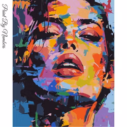 Paint By Numbers Woman Abstract 40x50 - Leverans vecka 35