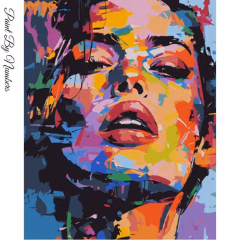 Paint By Numbers Woman Abstract 40x50 - Leverans vecka 35