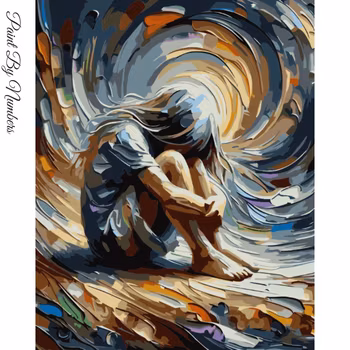 Paint By Numbers Illustration Kid 40x50 - Leverans vecka 35