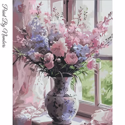 Paint By Numbers Bukett I Keramikvas 40x50 - Leverans vecka 18