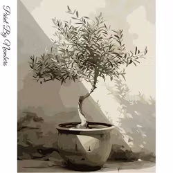 Paint By Numbers Olivträd 40x50 - Leverans vecka 35