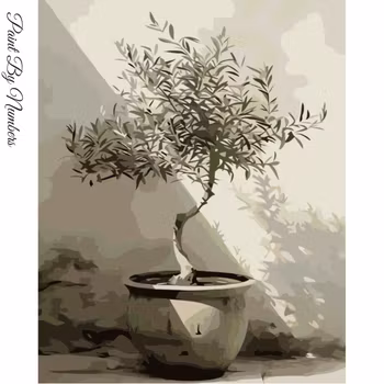 Paint By Numbers Olivträd 40x50 - Leverans vecka 35