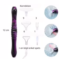 Diamond Painting Penna Resin Med Ändar Lila