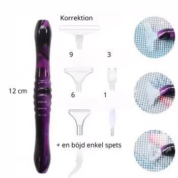 Diamond Painting Penna Resin Med Ändar Lila
