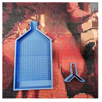 Diamond Painting Stort Tråg med Lock Och Pipstopp