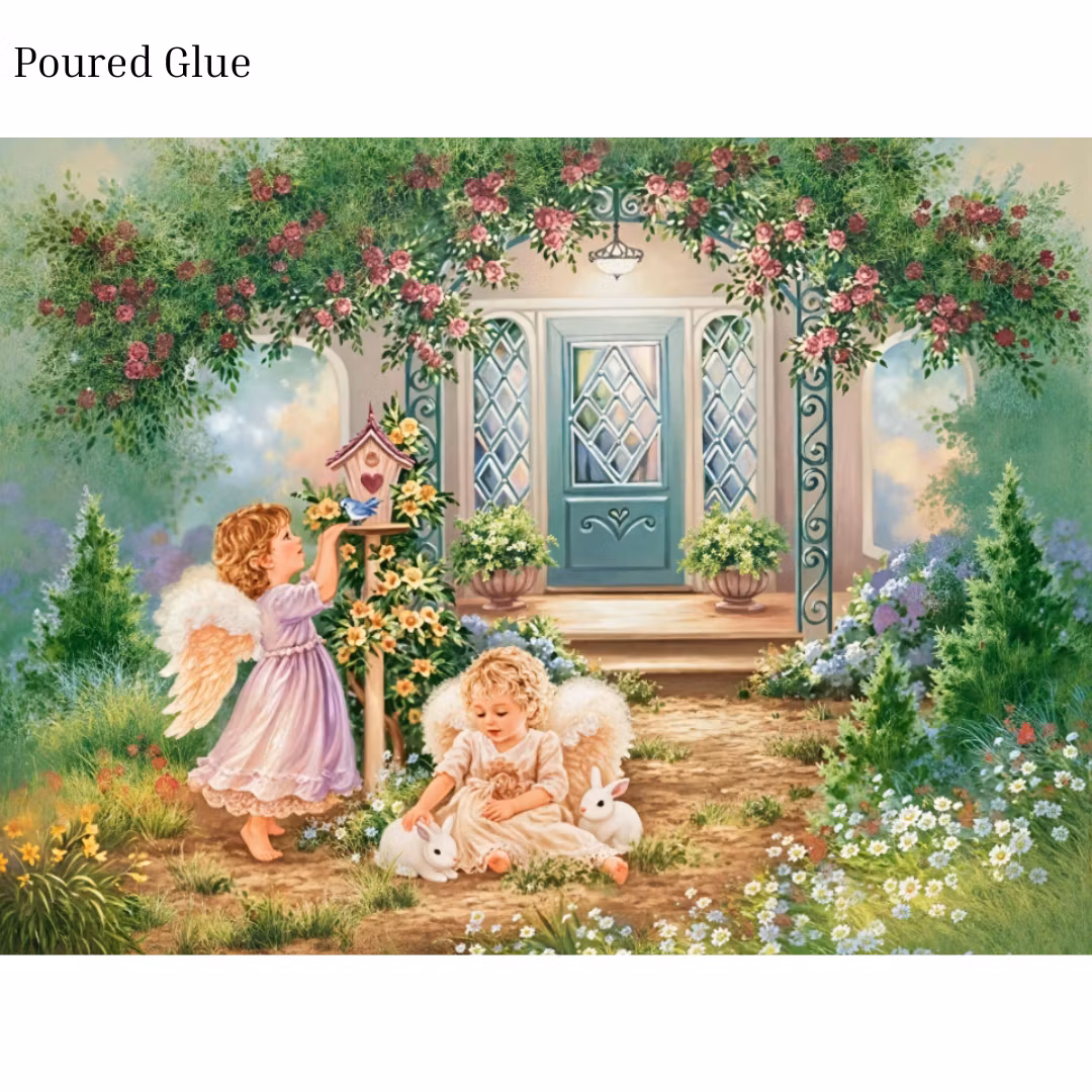 Diamanttavla Poured Glue Änglaflickor 40x50