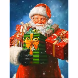 Diamanttavla Tomte Med Paket 40x50