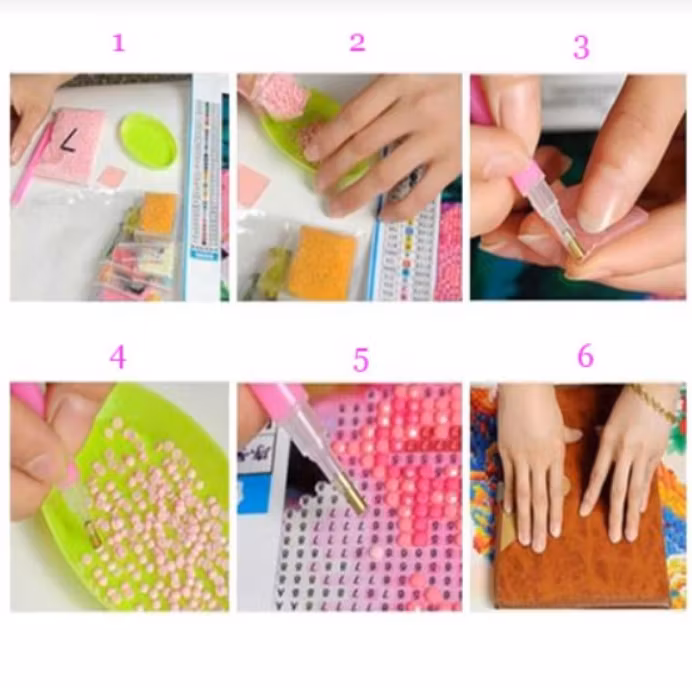 Diamanttavla Highland Cattle Poppyflowers 40x40