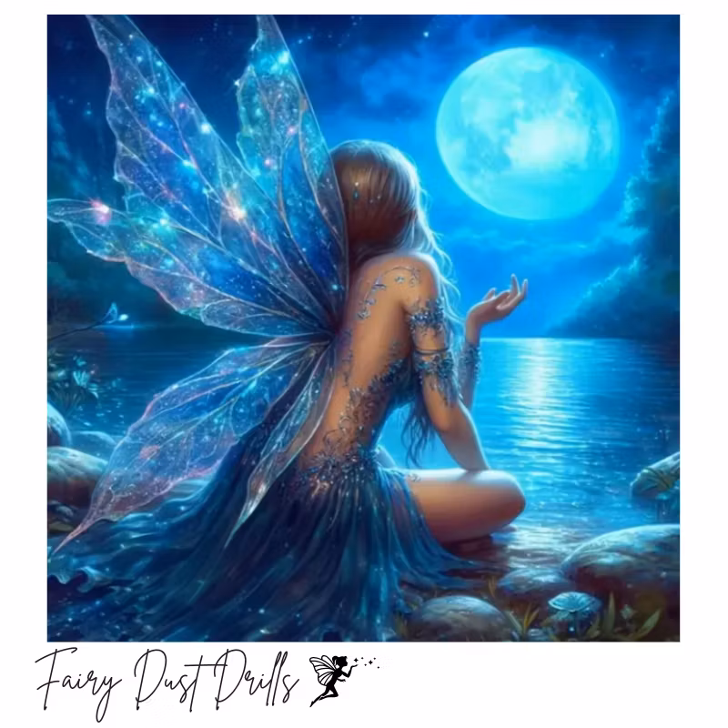 Diamanttavla Fairy Dust Drills Fairy Moonlight 40x40 - Levereras vecka 36-37