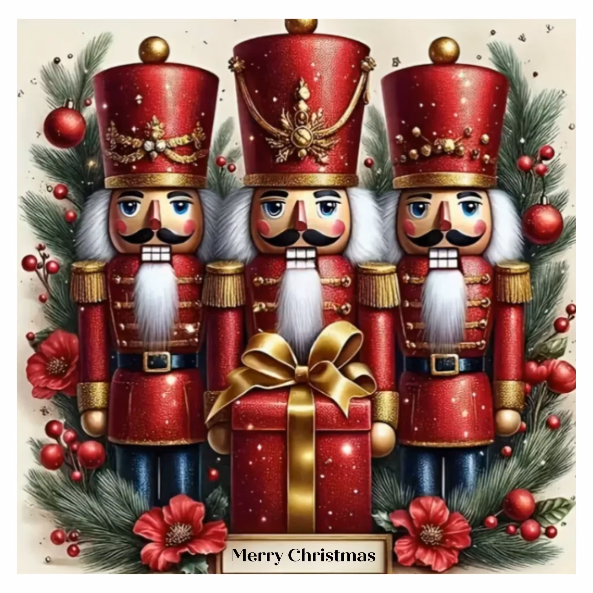 Diamanttavla Nötknäppare 40x40