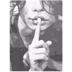 One Color Dot Painting Silence 40x60