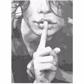 One Color Dot Painting Silence 40x60