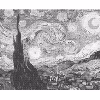 One Color Dot Painting Art 40x50