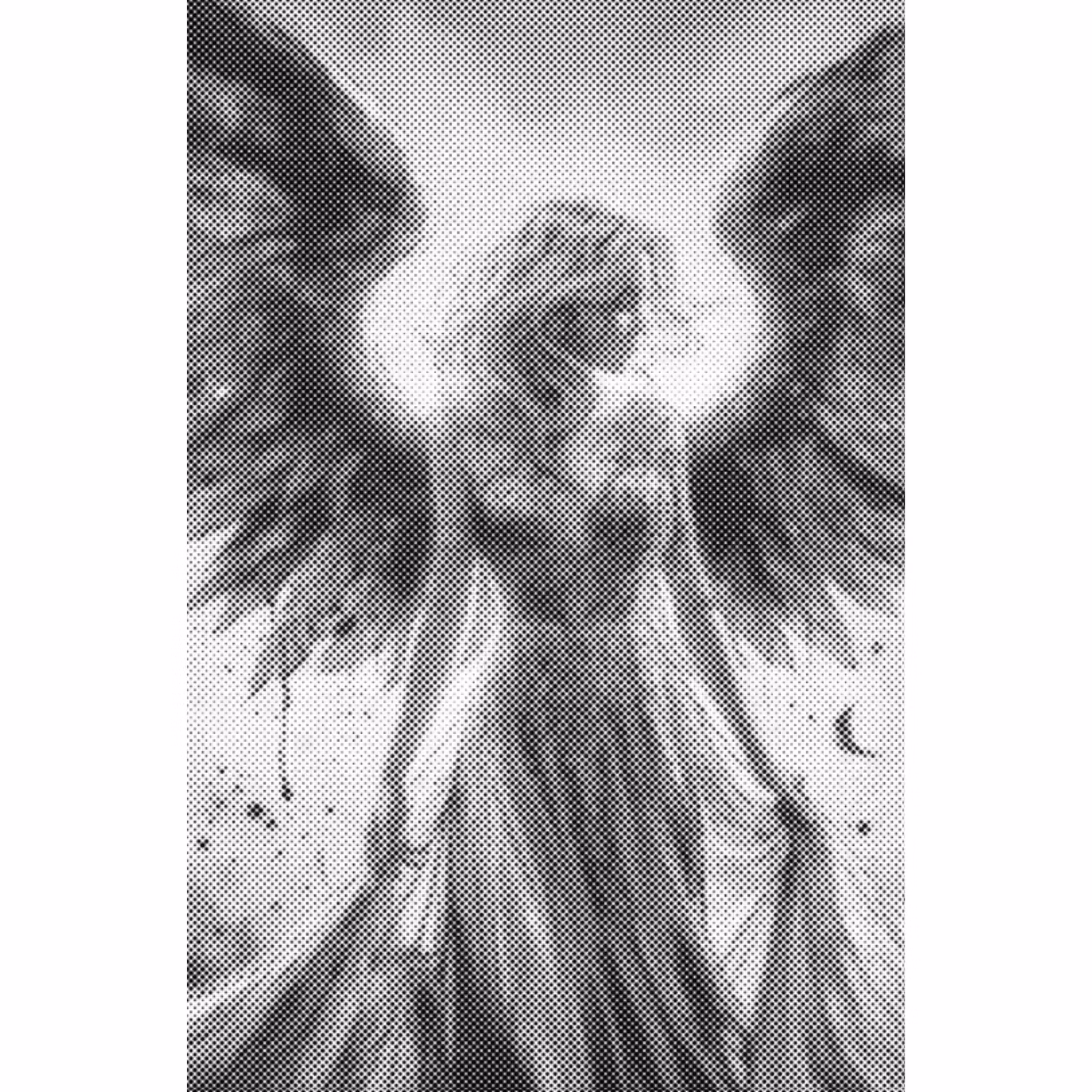 One Color Dot Painting Angel 40x60