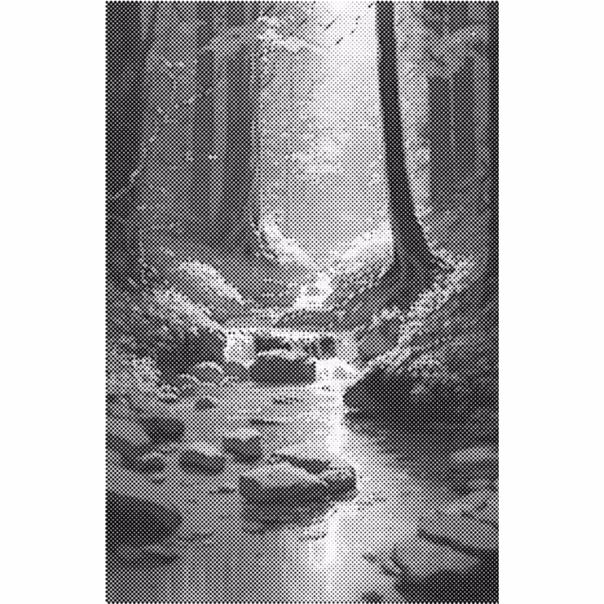 One Color Dot Painting Skogsbäck 40x60