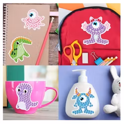 Diamond Painting Stickers Monster 45 st
