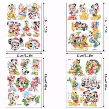 Diamond Painting Stickers Disney Christmas 28 st
