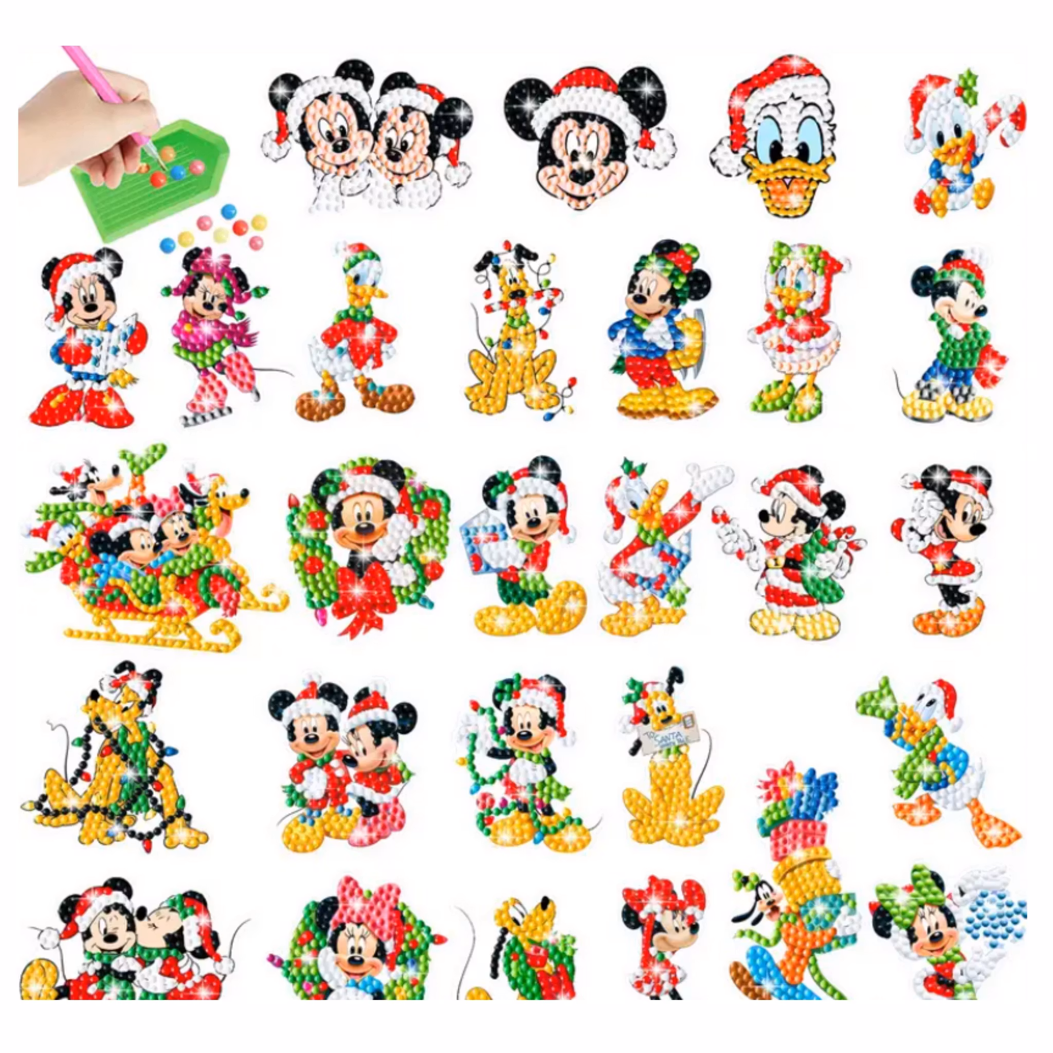Diamond Painting Stickers Disney Christmas 28 st