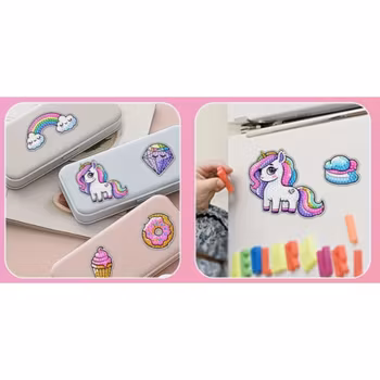 Diamond Painting Stickers Unicorn Girls Dreamy 24 st
