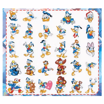 Diamond Painting Stickers Kalle Anka 29 st