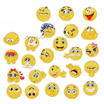 Diamond Painting Stickers Smiley 24 dt