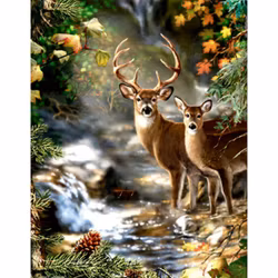 Diamanttavla Forest Deer