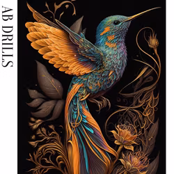 Diamanttavla AB Drills Hummingbird 40x50