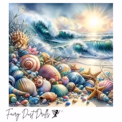 Diamanttavla Fairy Dust Drills Ocean Treasures 40x40