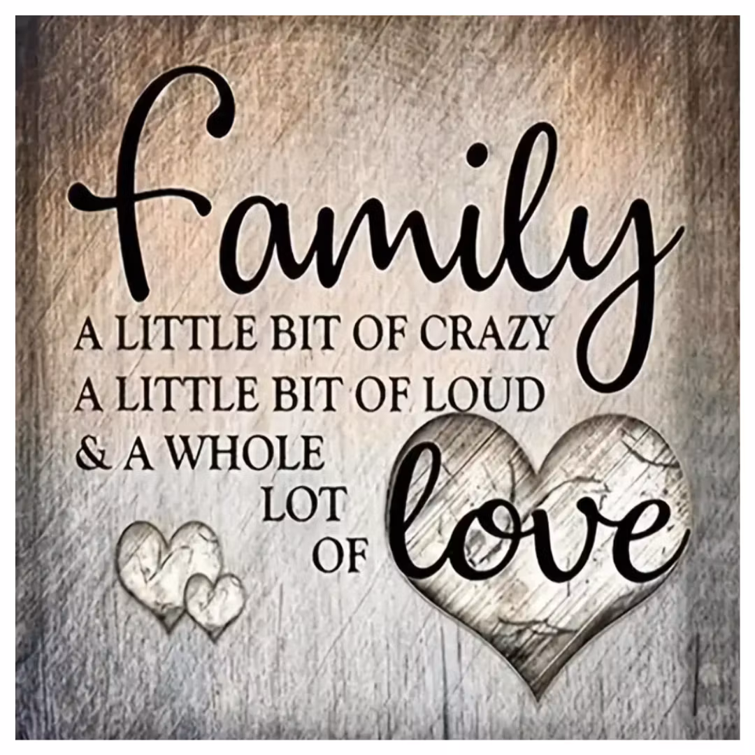 Diamanttavla Family 40x40