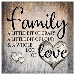 Diamanttavla Family 40x40