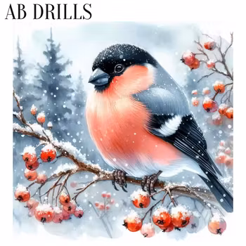 Diamanttavla AB Drills Domherre 40x40