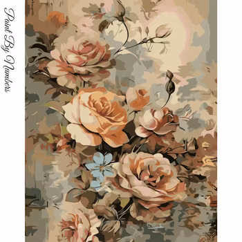 Paint By Numbers Romantic Roses 40x50