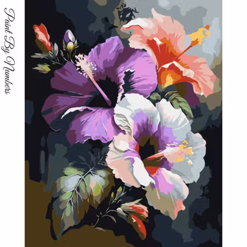 Paint By Numbers Exotiska Blommor 40x50