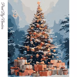 Paint By Numbers Christmas Tree 40x50