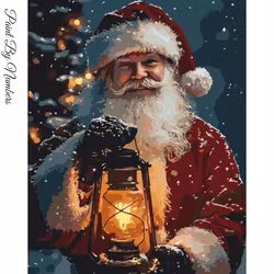 Paint By Numbers Tomte Med Lykta 40x50