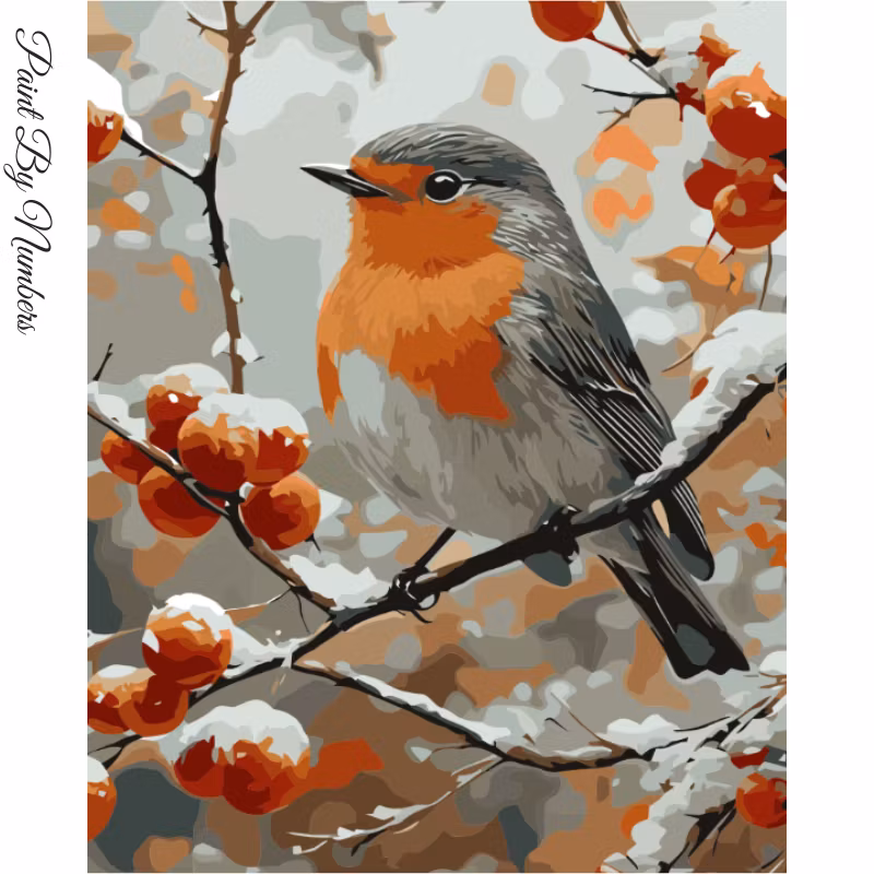 Paint By Numbers Vinterfågel 40x50