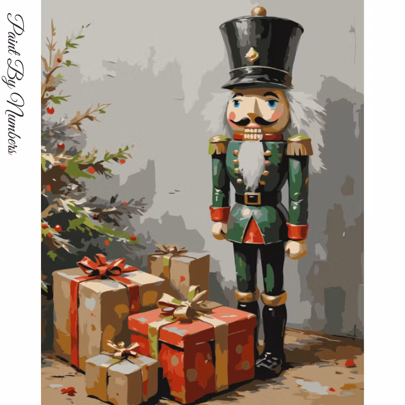 Paint By Numbers Nötknäppare 40x50